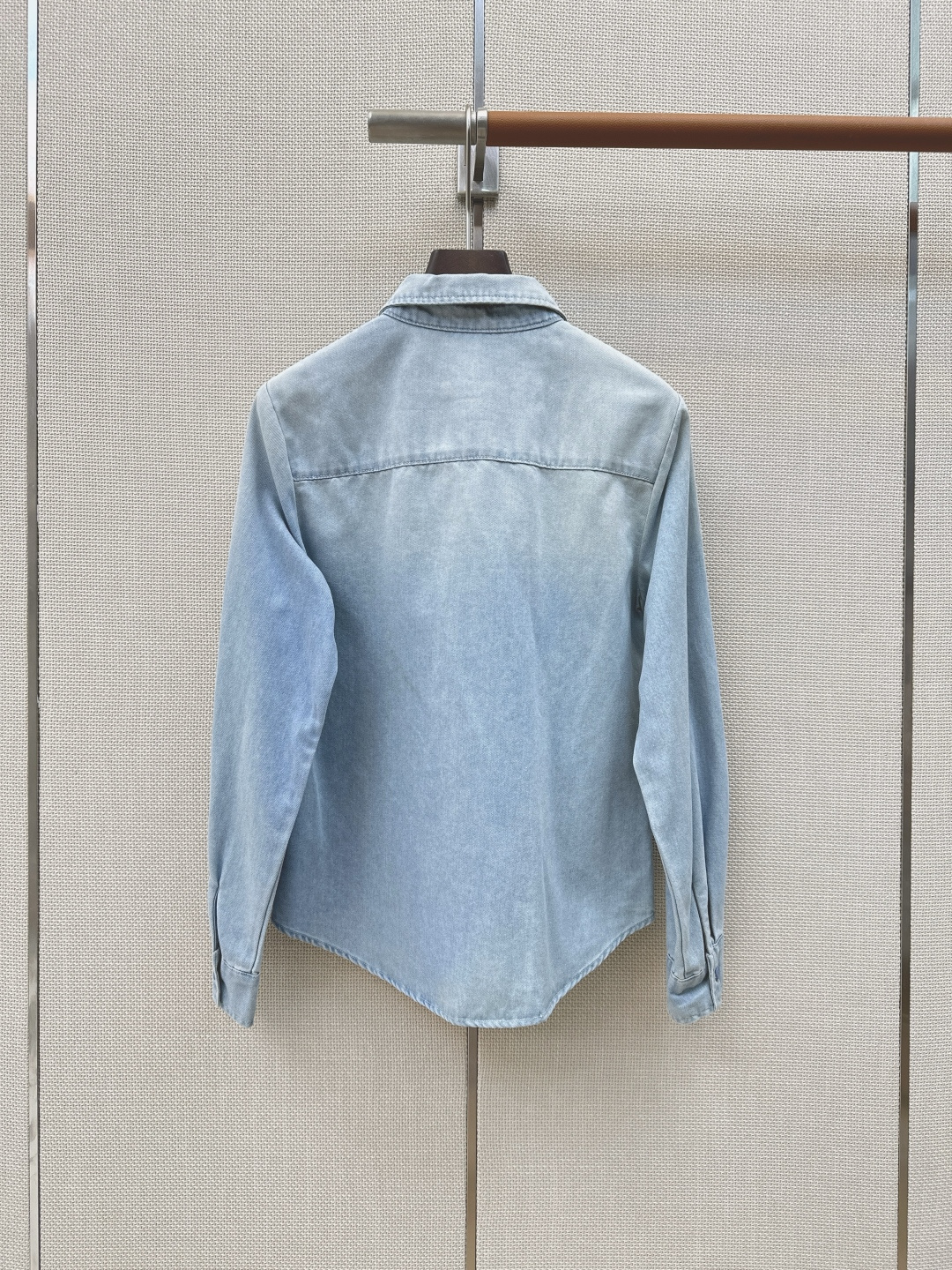独家首发 RL 26Ss————早秋最新款做旧洗水牛仔套装 🩵领带牛仔衬衫+直筒腰带阔腿裤 超级显高的一