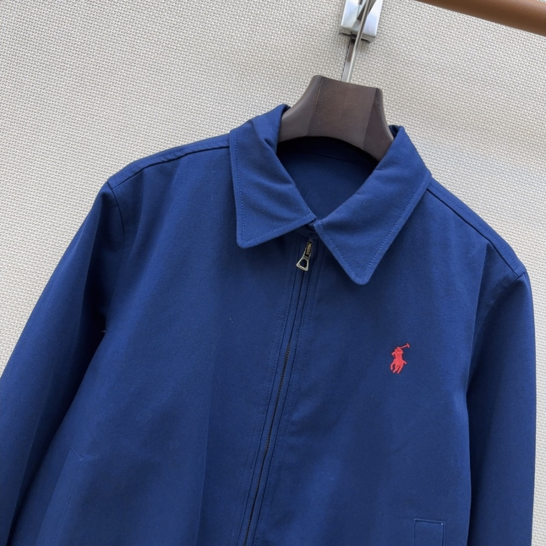 RL 26Ss————早春最新款长期主义穿搭老干部风夹克外套🤍经典logo刺绣徽标点缀 短款拉链版型 上身休闲帅气不挑人