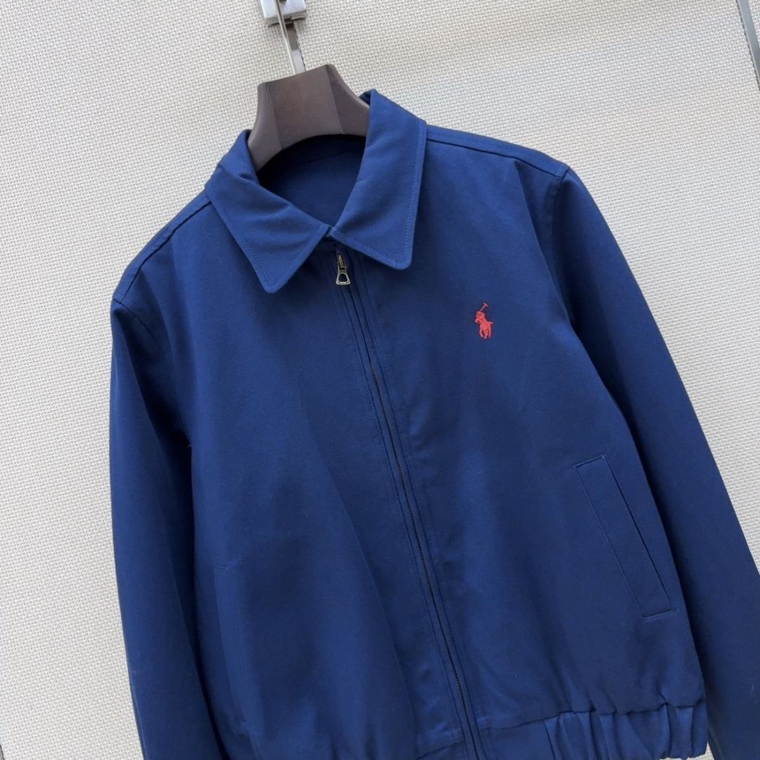 RL 26Ss————早春最新款长期主义穿搭老干部风夹克外套🤍经典logo刺绣徽标点缀 短款拉链版型 上身休闲帅气不挑人
