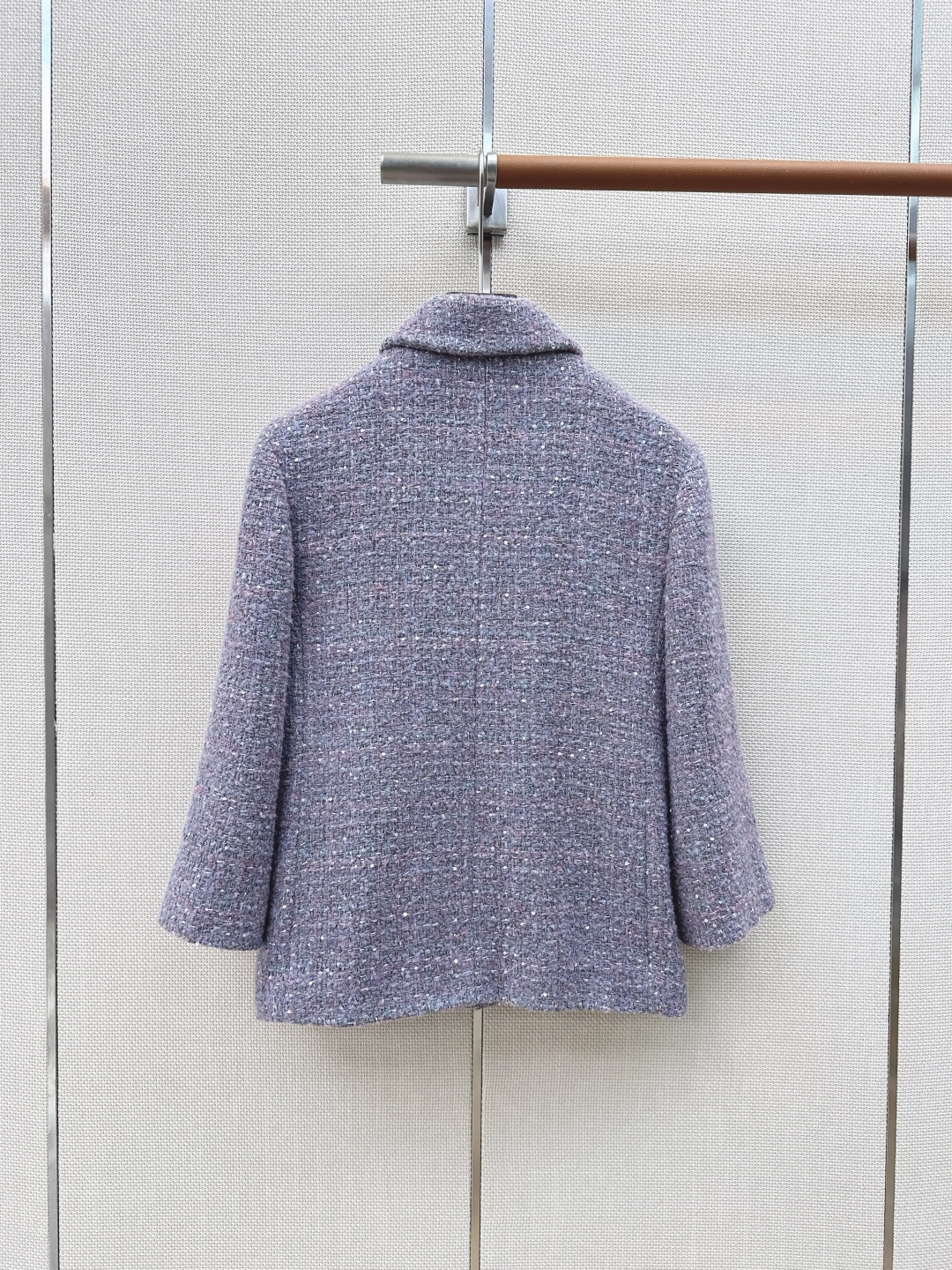 C家 26Ss———秋冬最新款气质中长款翻领编织外套💜yb开发绝美编织面料实物超美 立体肌理感精致感满满 上身自带一种高