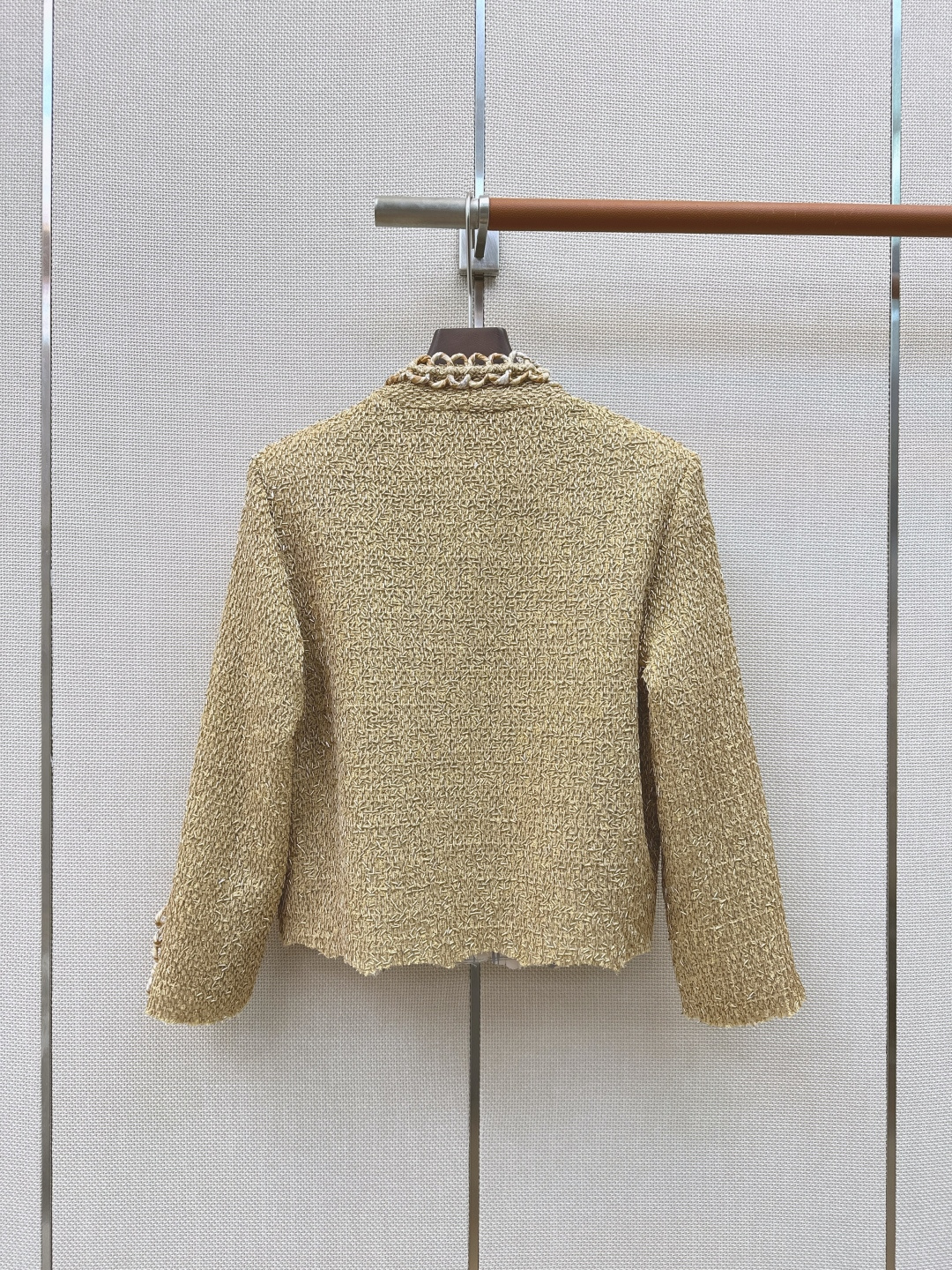 C家 26Ss———早秋最新款气质编织圆领外套💛yb开发绝美编织面料实物超美 立体肌理感精致感满满 上身自带一种高贵气质