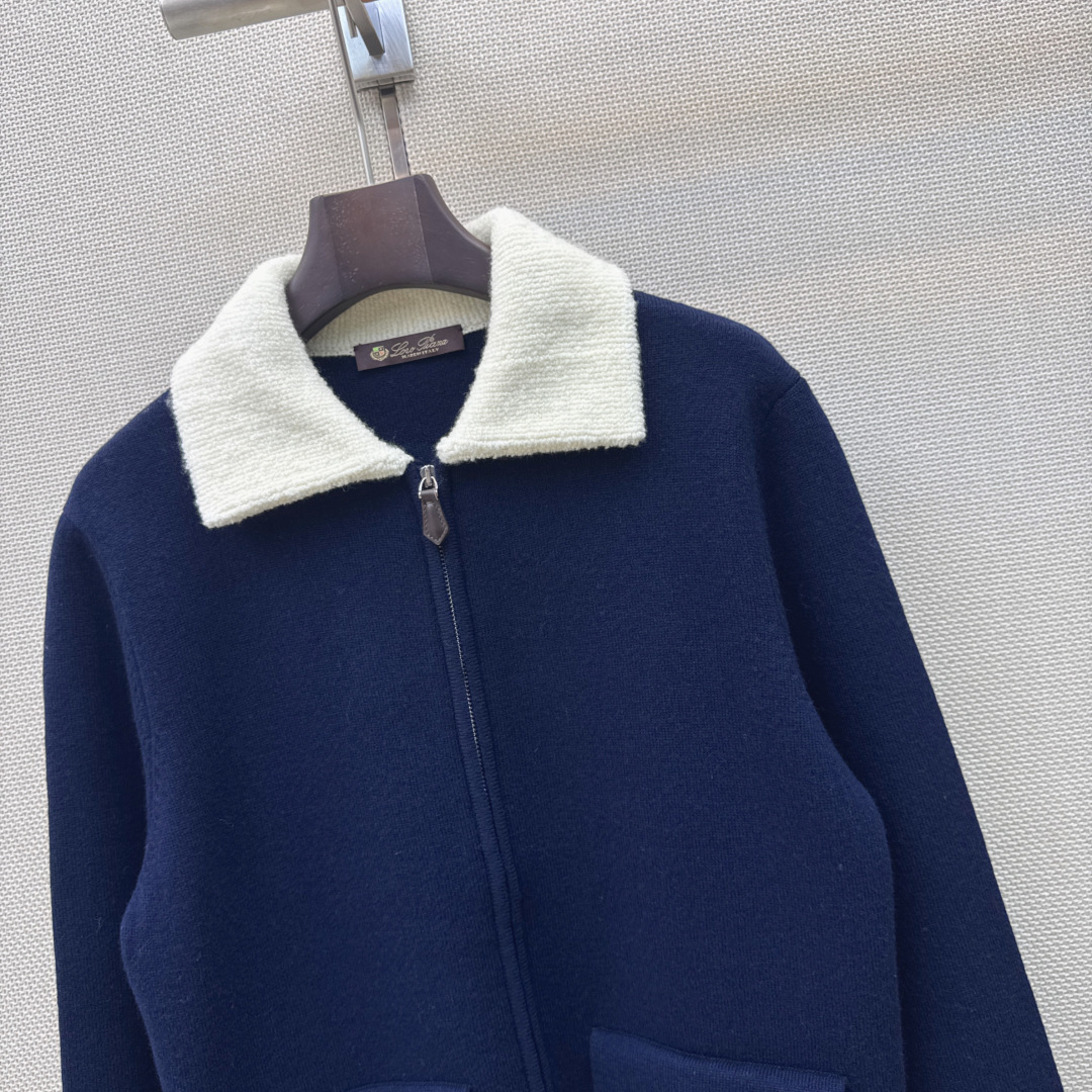高定系列 lp🆕 26Ss————秋冬最新款高奢气质羊绒套装🩶撞色翻领羊绒外套+直筒裤 品质控必入！原版定染纱线很高级的