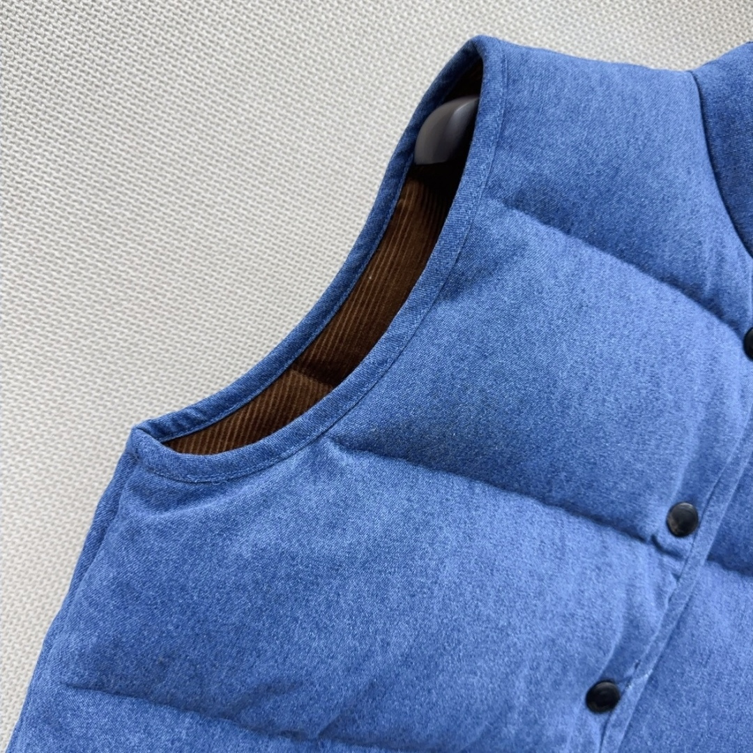 独家首发 lp🆕 26Ss———秋冬最新款高奢极简风穿搭羽绒马甲外套🩵简奢穿搭丹宁系列羽绒夹克～～ 面包服车线工艺 复古