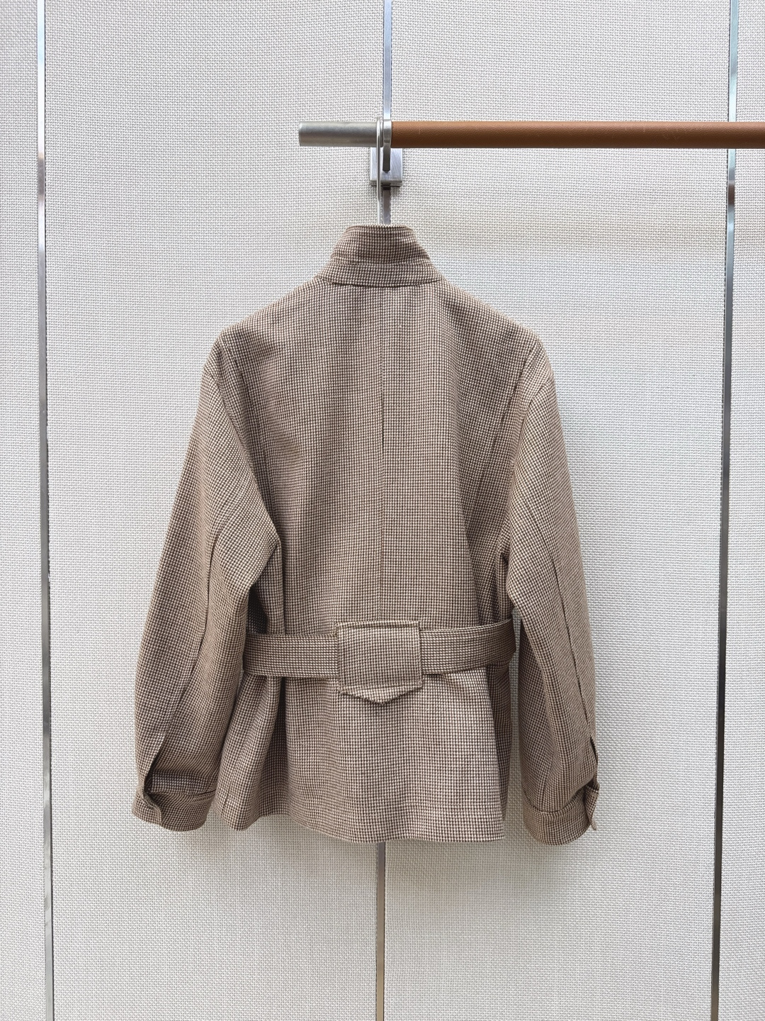 独家首发 lp🆕 26Ss———秋冬最新款高奢老钱风穿搭千鸟格外套🤎定制高品质千鸟格羊毛面料 质感在线 气质小翻立领经典