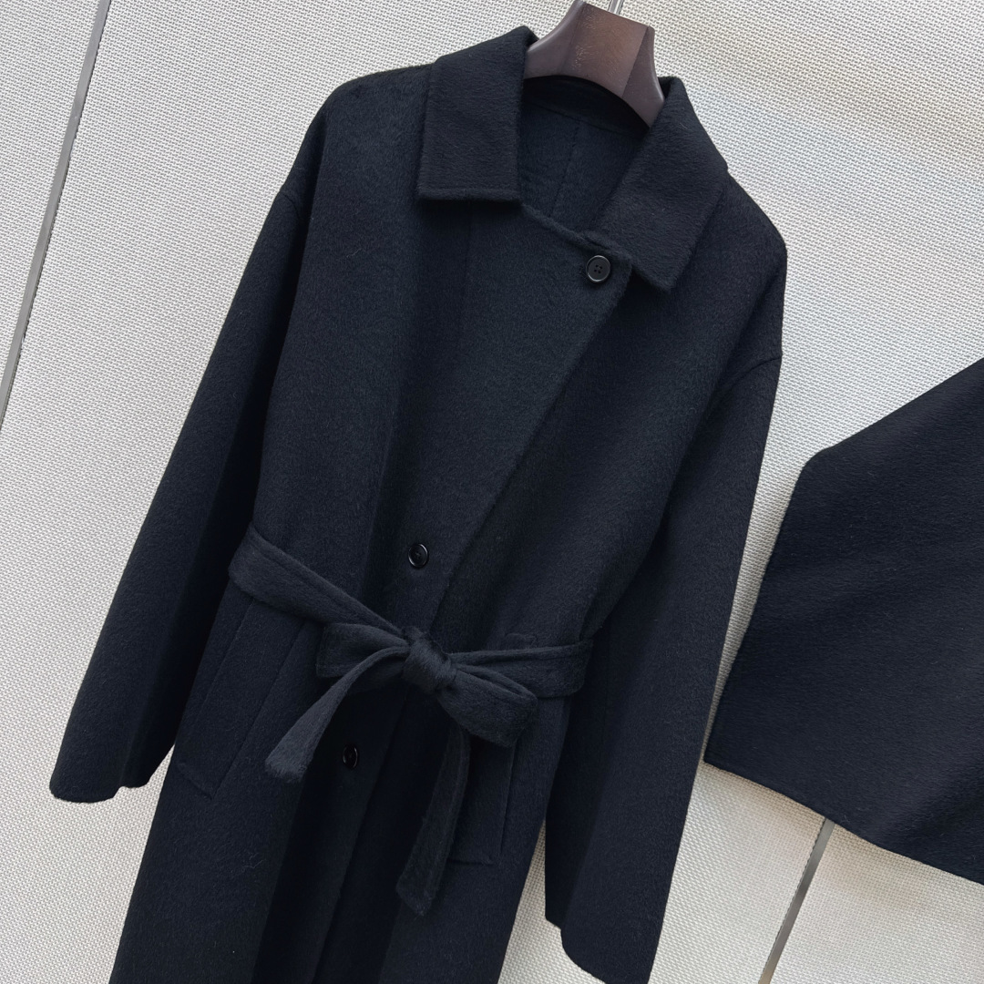 lp🆕 26Ss————秋冬最新款可拆卸披肩装饰双面羊毛昵长款大衣🖤H版型剪裁 时髦上身显瘦又高挑 进口羊毛昵面料质感超 lp🆕 26Ss————秋冬最新款可拆卸披肩装饰双面羊毛昵长款大衣🖤H版型剪裁 时髦上身显瘦又高挑 进口羊毛昵面料质感超