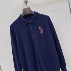 RL 26Ss————秋冬最新款小马刺绣图案翻领针织衫🩶定制羊毛针织纱线材质织造 舒适软糯 穿搭洋气 翻领针织长袖 营造 RL 26Ss————秋冬最新款小马刺绣图案翻领针织衫🩶定制羊毛针织纱线材质织造 舒适软糯 穿搭洋气 翻领针织长袖 营造