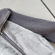 独家款~lp🆕 26Ss————秋冬最新款大翻领针织拼接羽绒服🖤定制尼龙+羊毛针织面料+环保仿水貂皮草 90白鹅绒填充内 独家款~lp🆕 26Ss————秋冬最新款大翻领针织拼接羽绒服🖤定制尼龙+羊毛针织面料+环保仿水貂皮草 90白鹅绒填充内
