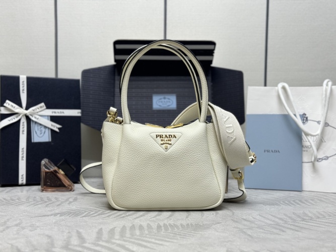 Prada 1BC145 Small Tote Bag with Dual Straps - Luxurious Leather