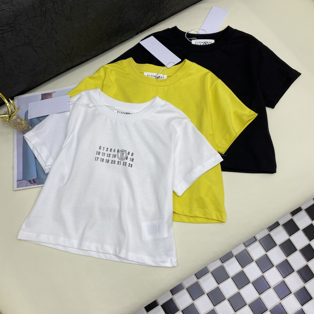 Maison Margiela Women's Cotton Crew Neck T-Shirt Short Sleeve Top