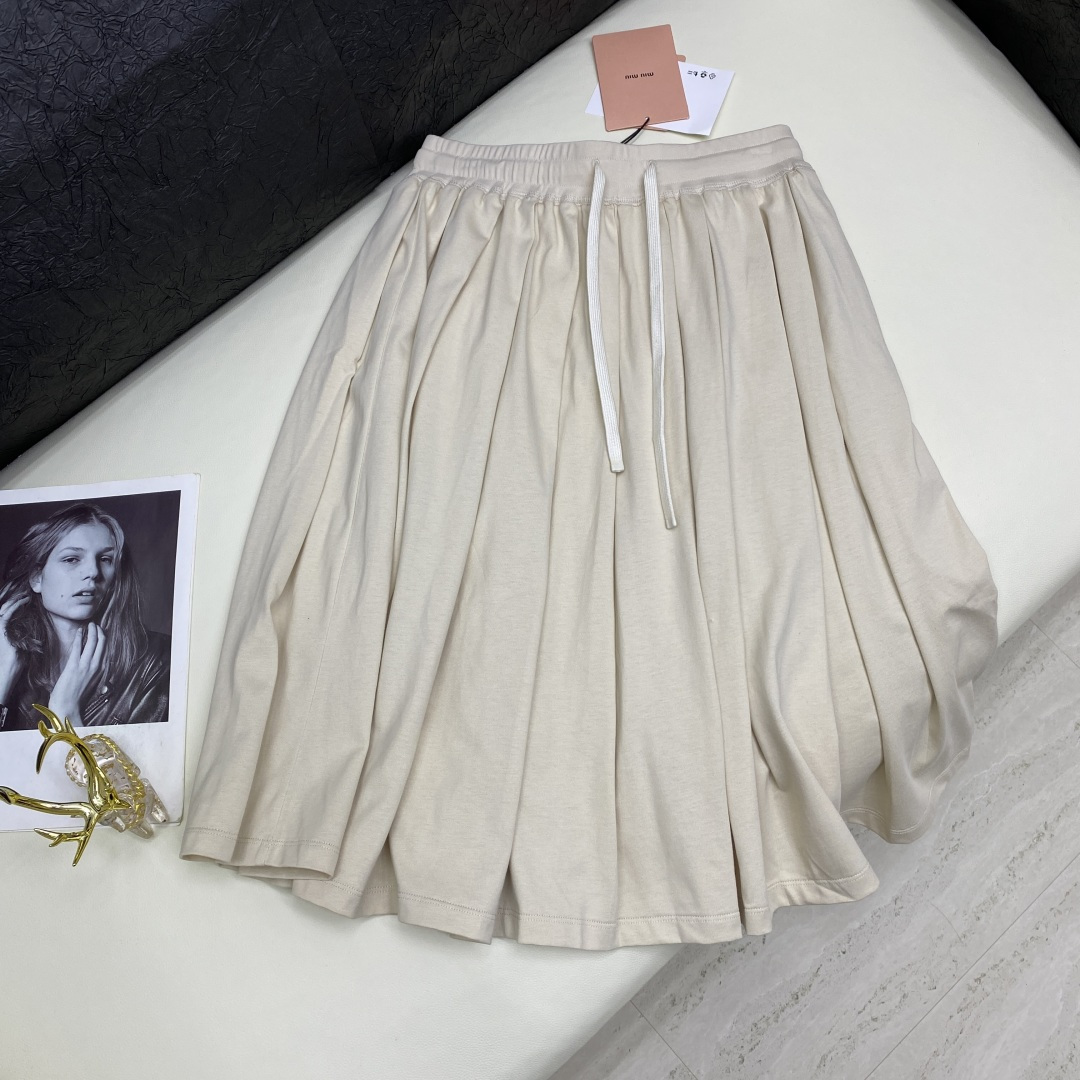 Miu Miu Cotton Blend Ribbed Polo Shirt and Skirt Set - Women's Co-ords 5 cmp m1760244432140 3387