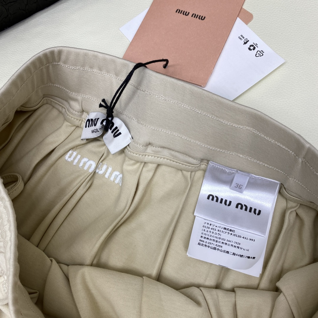 Miu Miu Cotton Blend Ribbed Polo Shirt and Skirt Set - Women's Co-ords 6 cmp m1760244432144 5923