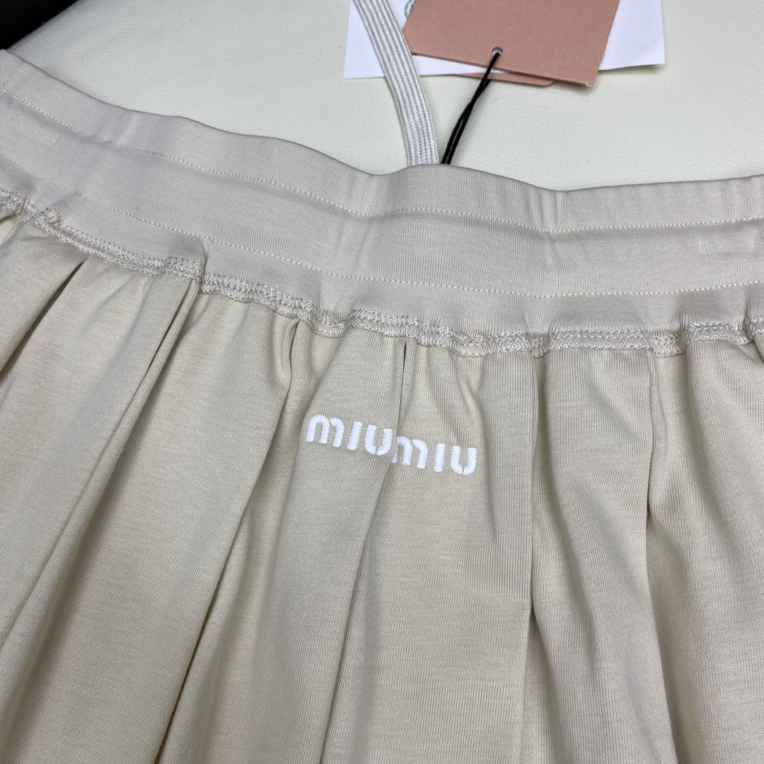 Miu Miu Cotton Blend Ribbed Polo Shirt and Skirt Set - Women's Co-ords 9 cmp m1760244432147 3102