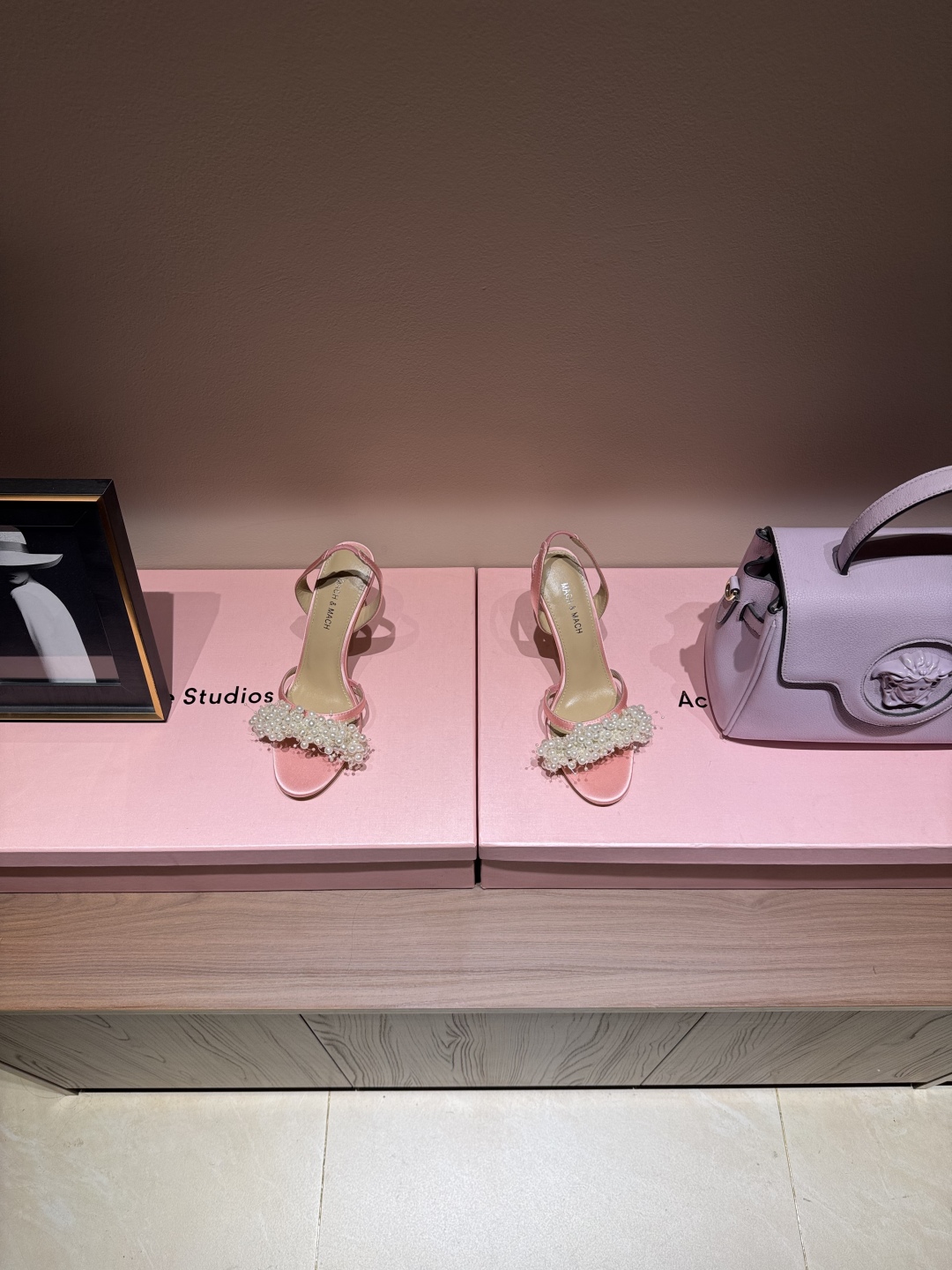 2025 Summer New Mach&Mach Pearl High Heel Shoes with Unique Design - 图片 4