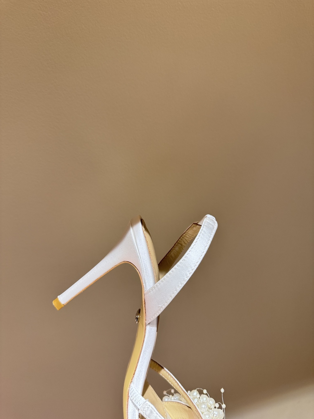 2025 Summer High Heel Shoes with Pearl Decoration for Princesses - 图片 7