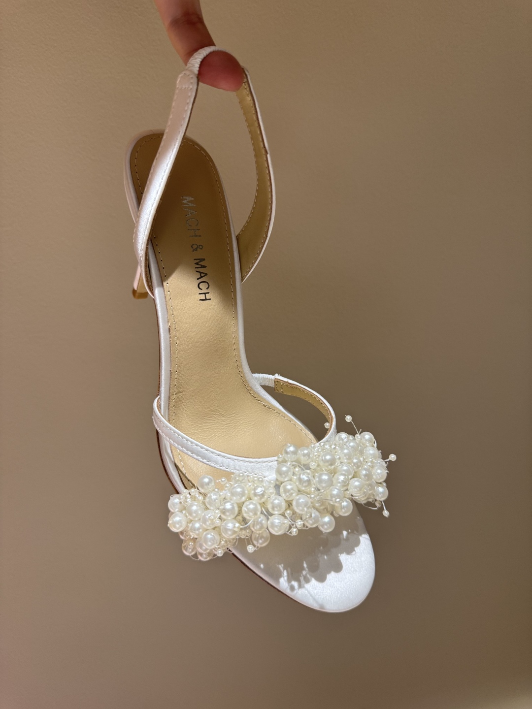 2025 Summer High Heel Shoes with Pearl Decoration for Princesses - 图片 9