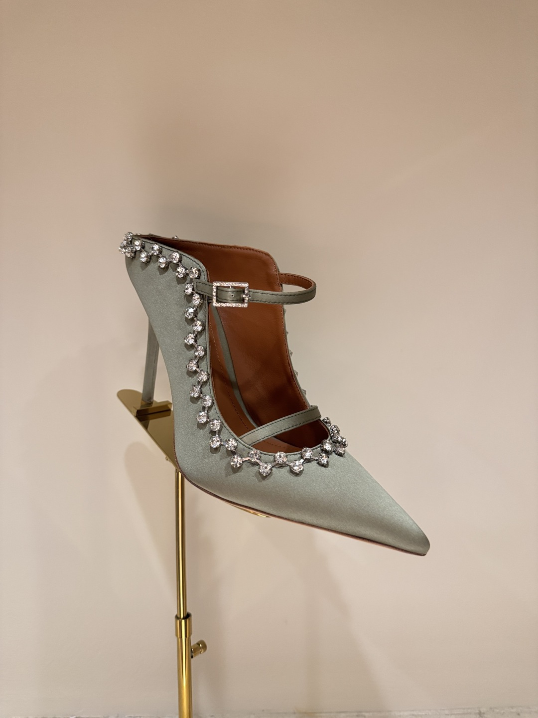 NO:924793,Hand-stitched diamonds in 5 colors, half-slip heels, high heels19860909手工缝钻5色,半拖高跟鞋,high heels,Women's Shoes