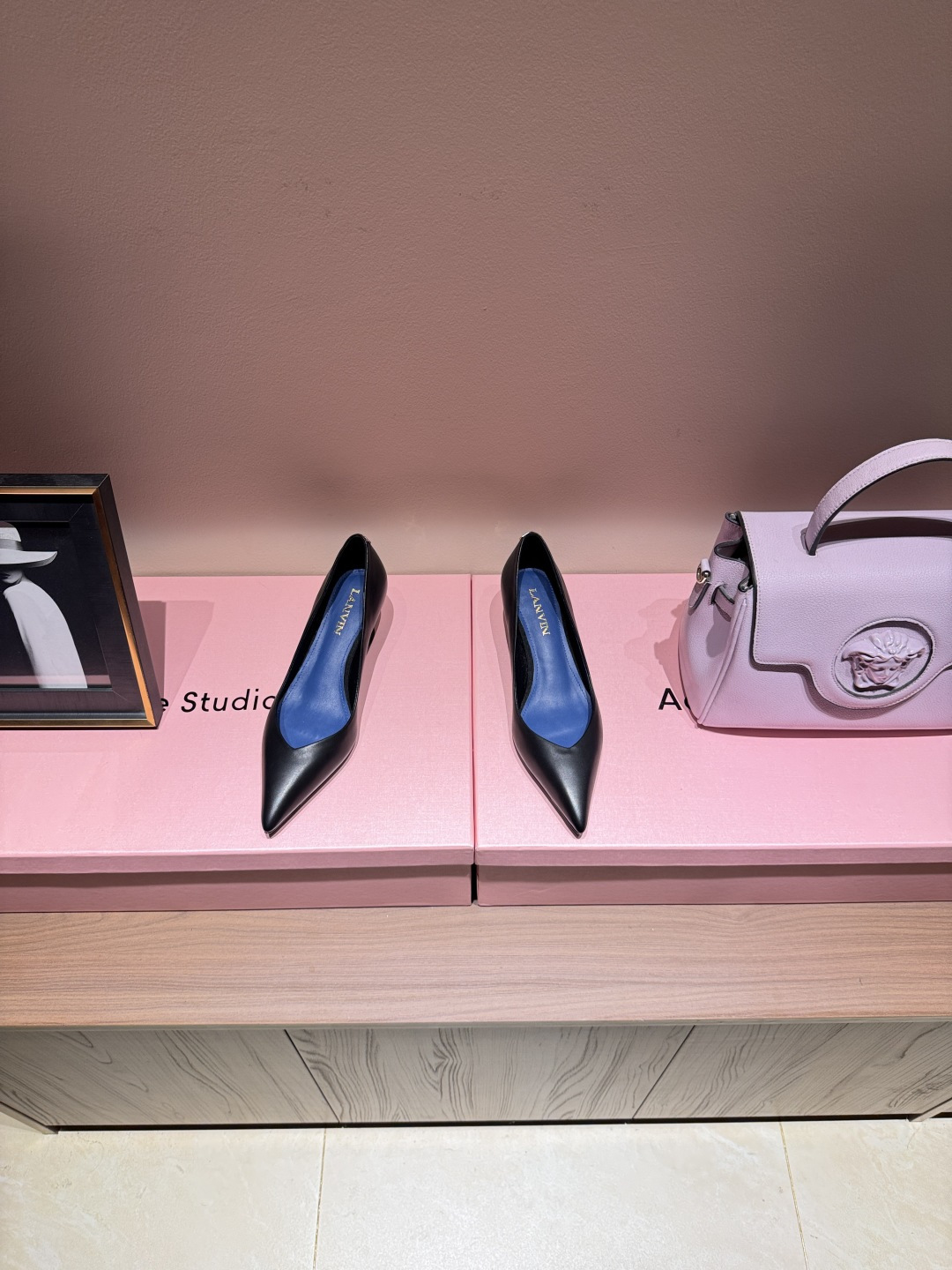 Lanvin Black Pointed-Toe Shoes