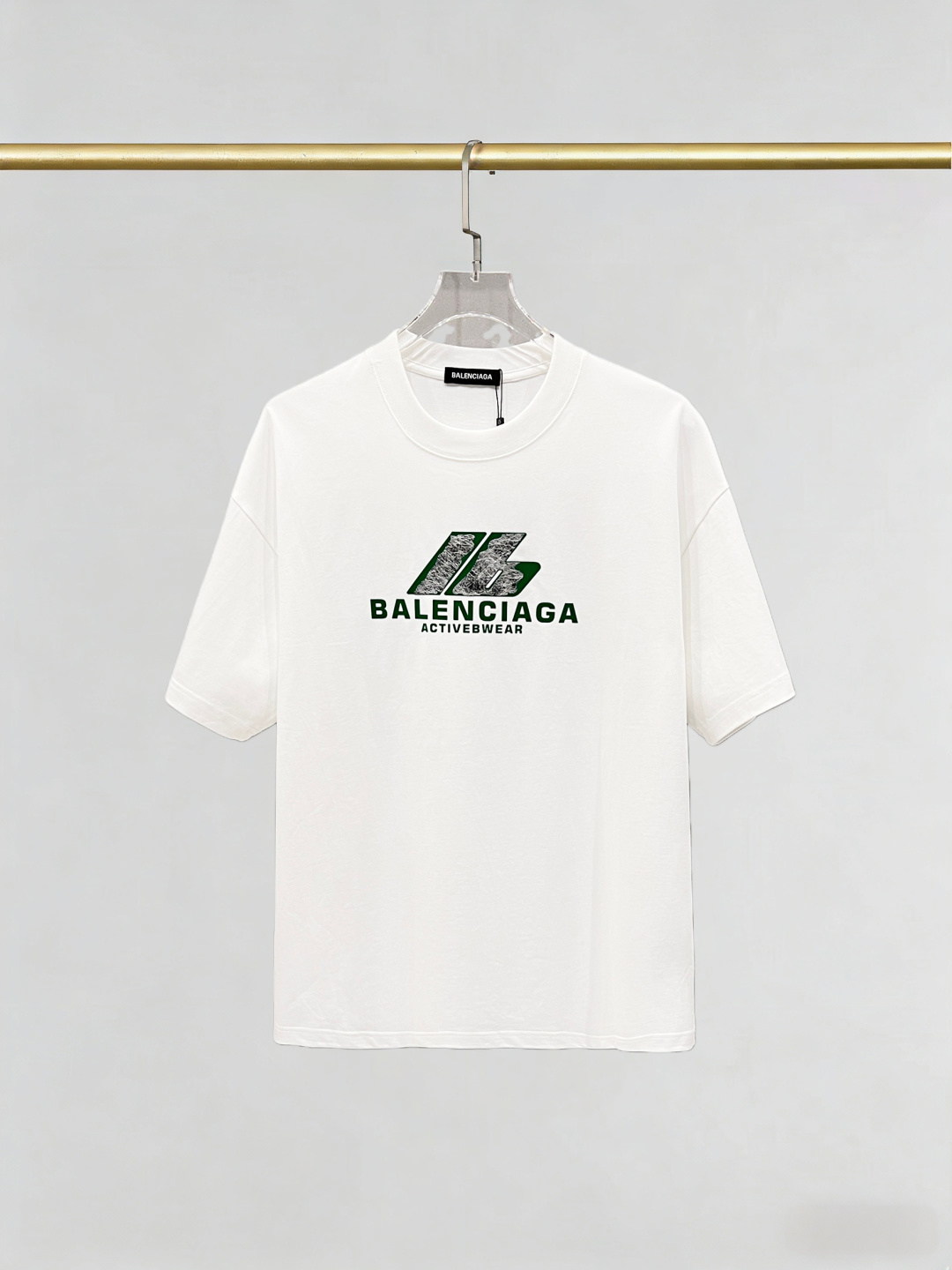 P95 🔥Logotipo de Balenciaga letra tridimensional de silicona manga corta Logo logo exquisita tela original oficial mis…