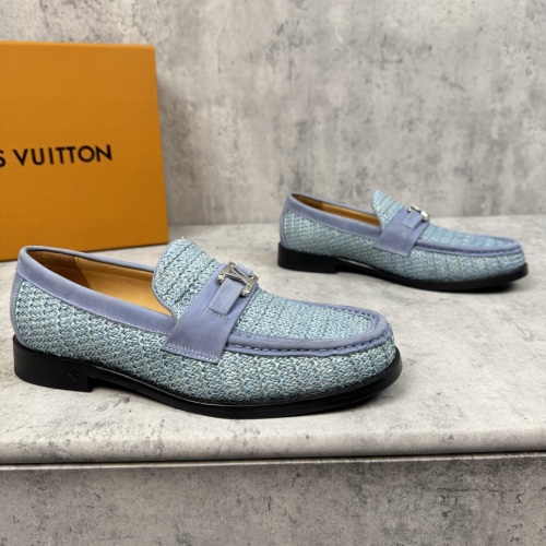 Louis Vuitton Woven Loafers | Blue Woven Leather Loafers for Men 1 Louis Vuitton Woven Loafers | Blue Woven Leather Loafers for Men
