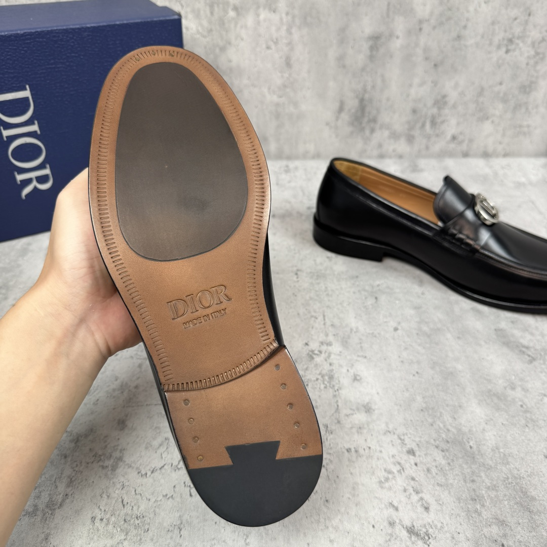 Dior Granville Men's Loafers with CD Icon Buckle in Black Leather 10 cmp i1758636456789 4236 0 8