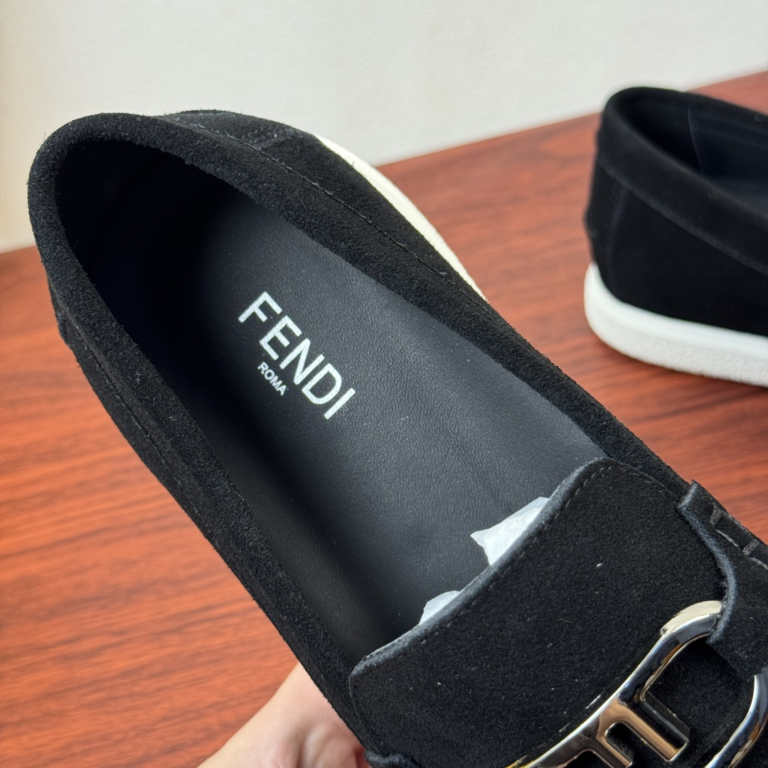 Fendi Style Leather Men's Shoes style reference detail image 7 from source 781877