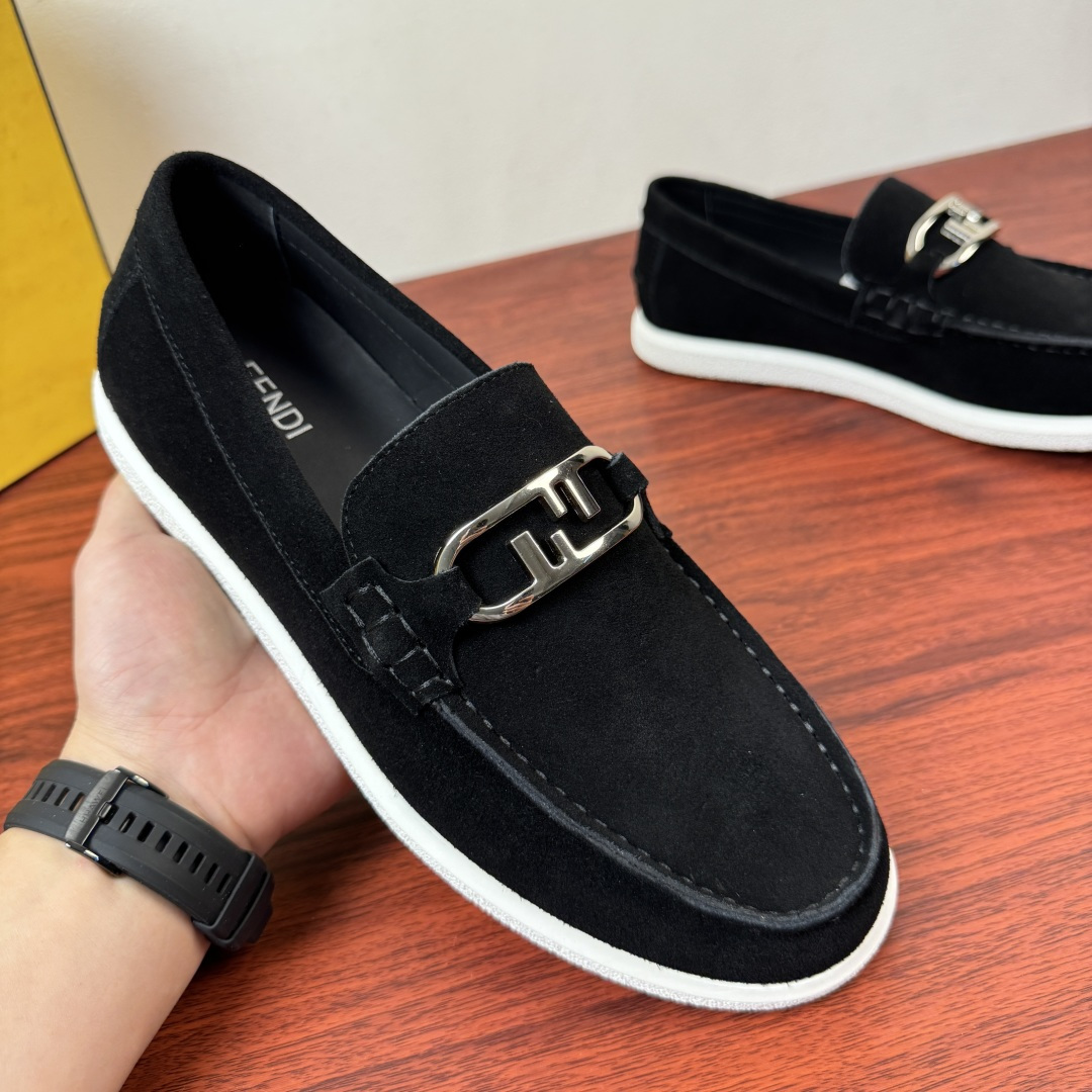Fendi Style Leather Men's Shoes style reference detail image 4 from source 781877