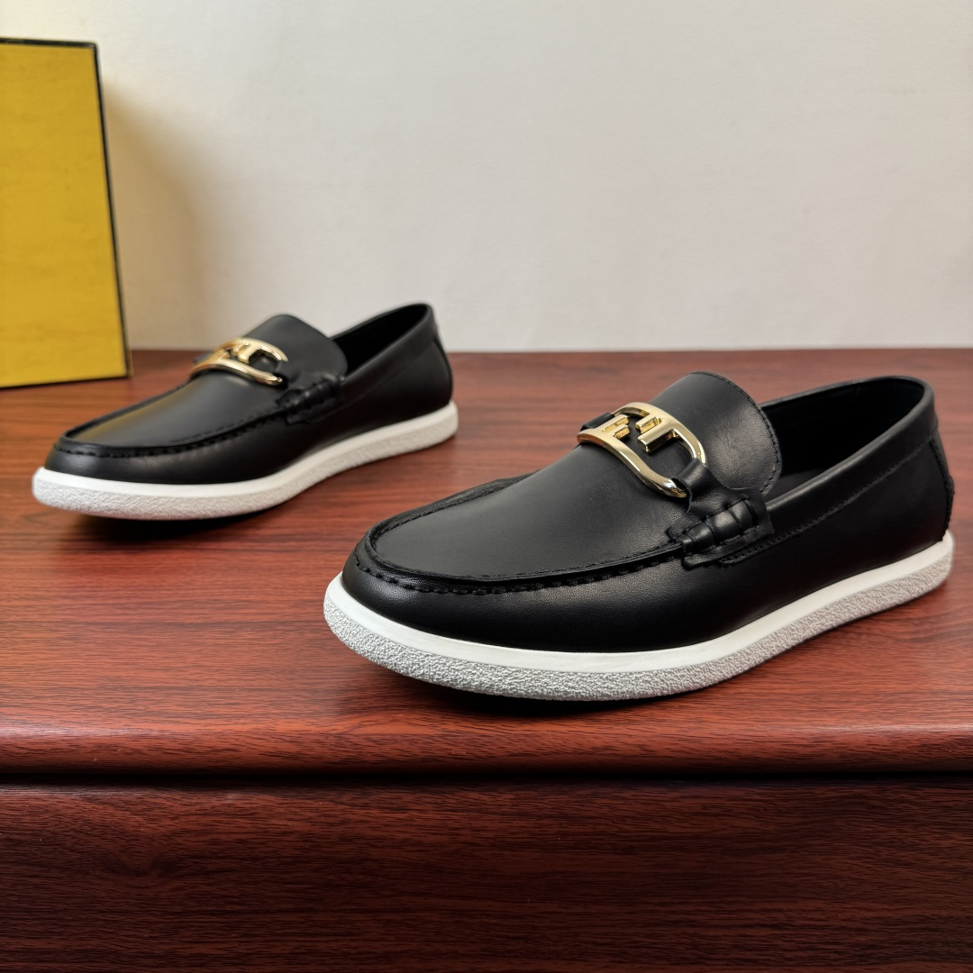 Fendi Style Leather Men's Shoes style reference detail image 3 from source 781864