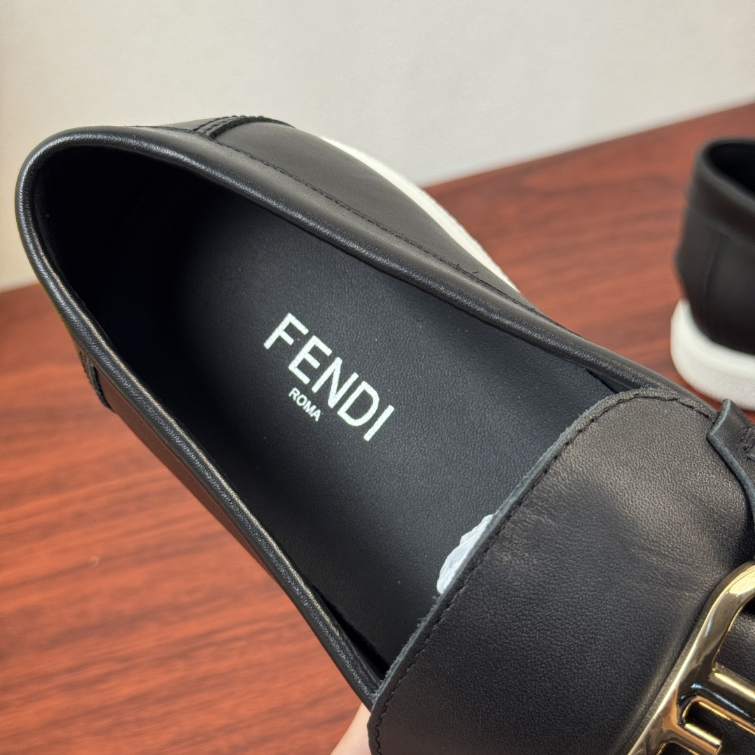 Fendi Style Leather Men's Shoes style reference detail image 7 from source 781864