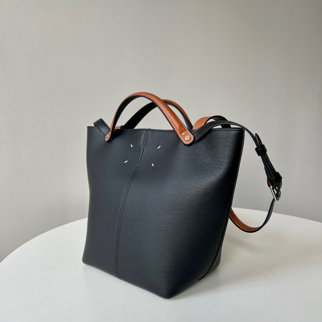 Maison Margiela Dress Age Tote Bag, Black Leather, Convertible Design 3 cmp i1735496833161 7330 0 1
