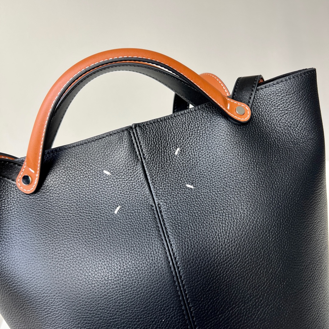 Maison Margiela Dress Age Tote Bag, Black Leather, Convertible Design 5 cmp i1735496833173 8185 0 3