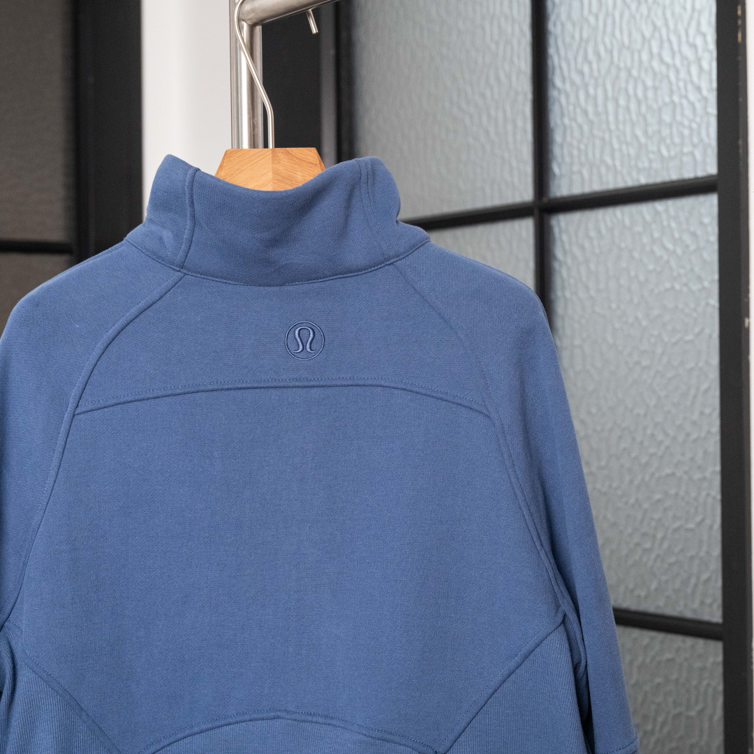 AScuba立领宽松卫衣产品配色:蒸馏咖啡、薰衣草、阴影蓝、骨百色、丝绒粉、板栗粽码数XS/S，M/L，