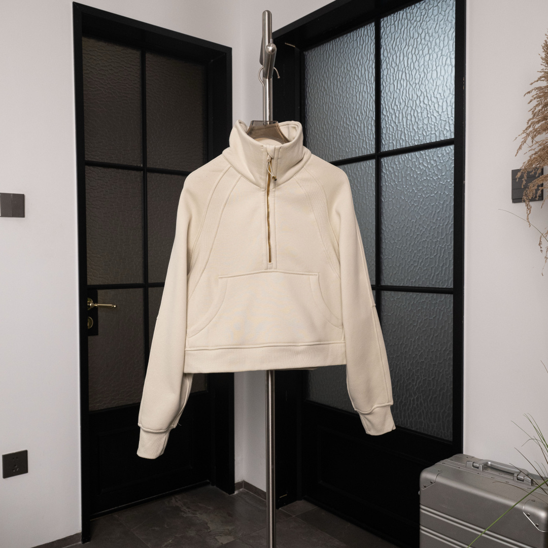 AScuba立领宽松卫衣产品配色:蒸馏咖啡、薰衣草、阴影蓝、骨百色、丝绒粉、板栗粽码数XS/S，M/L，