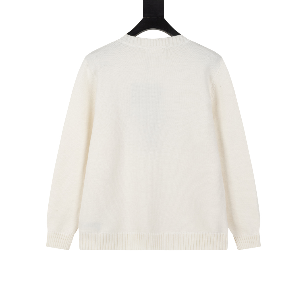 Prada Collar Triangular Woolen Sweater with Exclusive Market Design and Customized Water Washing - 图片 2