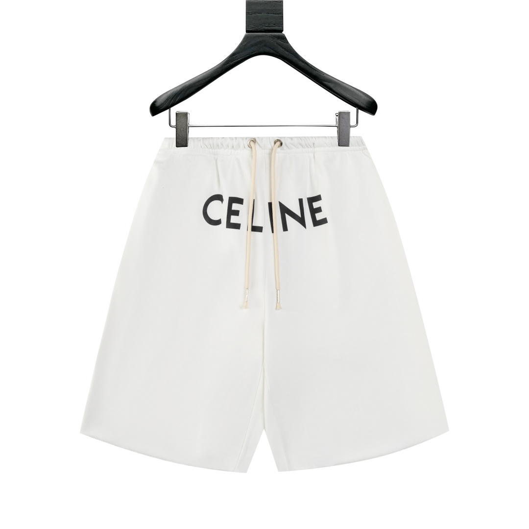 New Celine 25SS Print Shorts with Logo Hardware – Detailed and Stylish Design - 图片 1