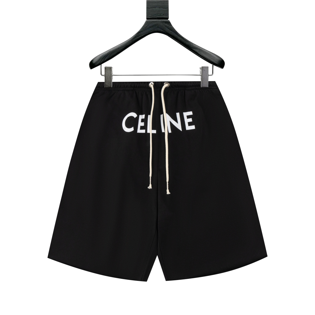 Celine 25SS New Print Shorts with Logo Hardware and High-Quality Fabric Available at xgs Counter - 图片 1