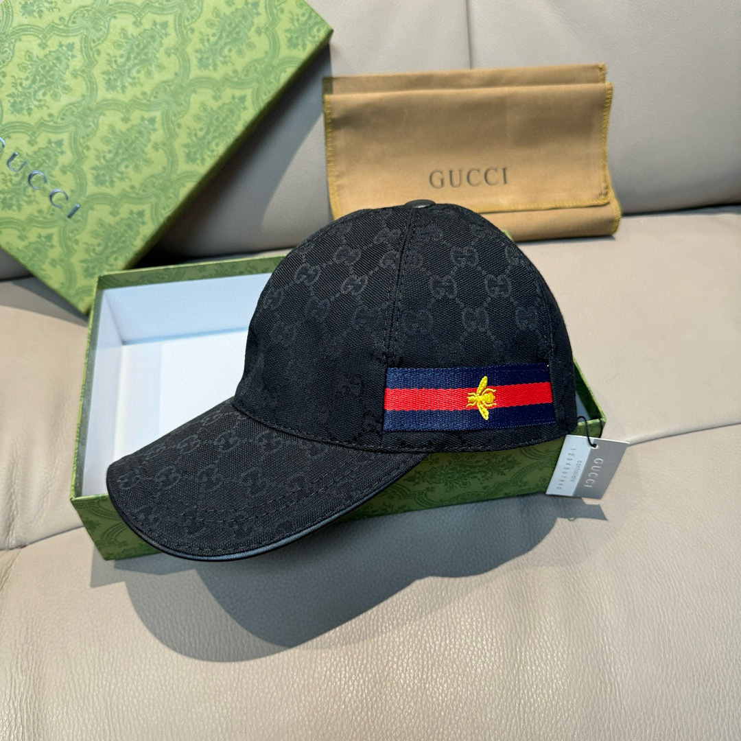 
万年经典款出货！
配盒子布袋，Gucci(古奇)经典原单棒球帽，蜜蜂织带，专柜11开模订制，最高版本，