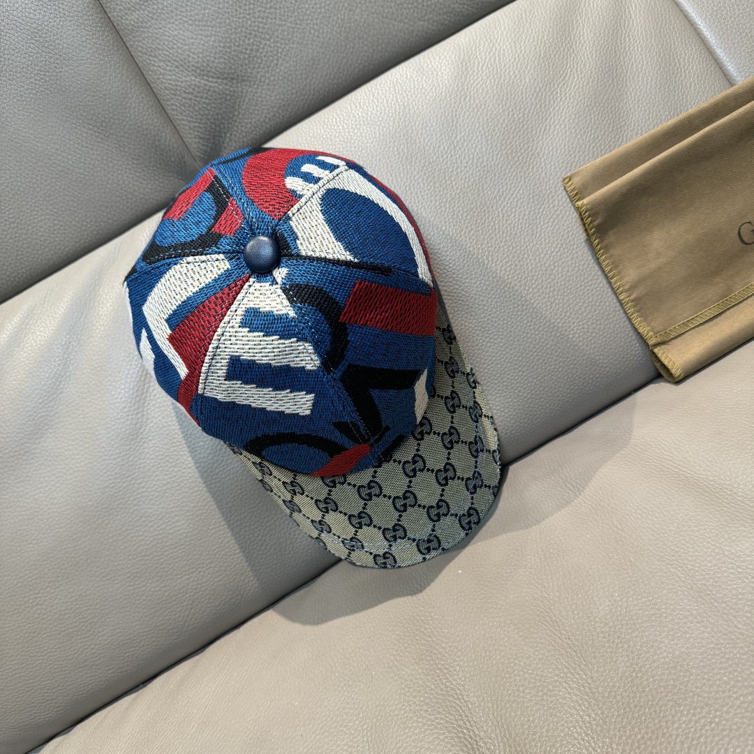 
古奇2025新款
配盒子布袋，Gucci(古奇)新款原单棒球帽😍涂鸦艺术棒球帽😍专柜11开模订制，最高