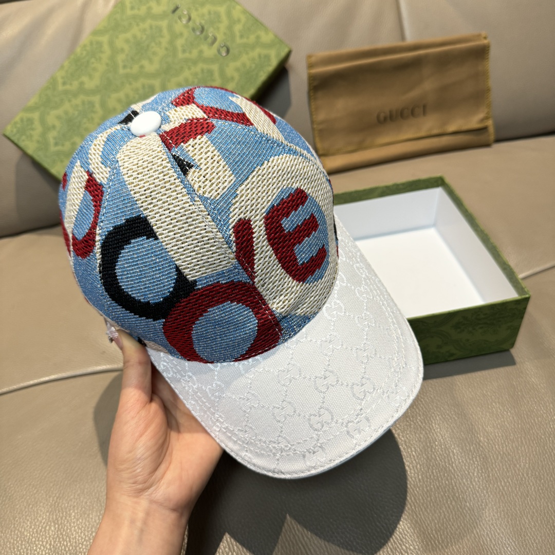 
古奇2025新款
配盒子布袋，Gucci(古奇)新款原单棒球帽😍涂鸦艺术棒球帽😍专柜11开模订制，最高