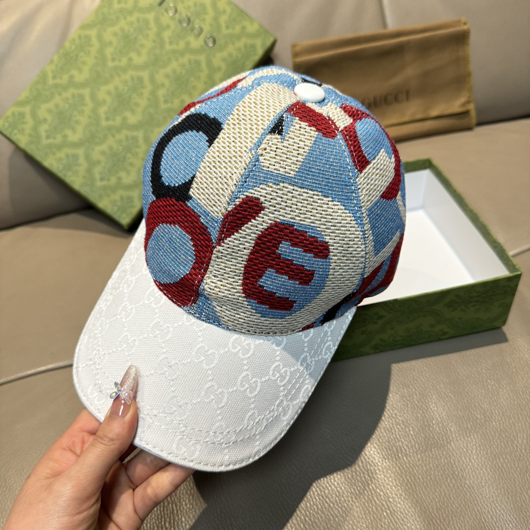 
古奇2025新款
配盒子布袋，Gucci(古奇)新款原单棒球帽😍涂鸦艺术棒球帽😍专柜11开模订制，最高