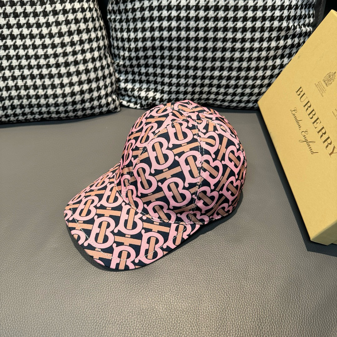 
配盒子布袋，Burberry（巴宝莉）最新款棒球帽，正品开模订制，全新TB图纹，原版印花面料，做工细致