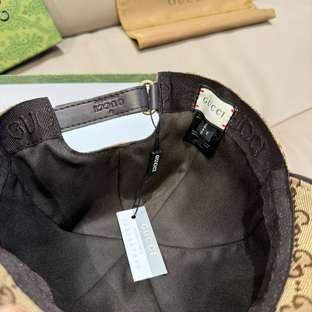 
配盒子布袋，Gucci(古奇)原单棒球帽， 小蜜蜂刺绣，11开模订制，重工刺绣，细节可媲美专柜，原版帆