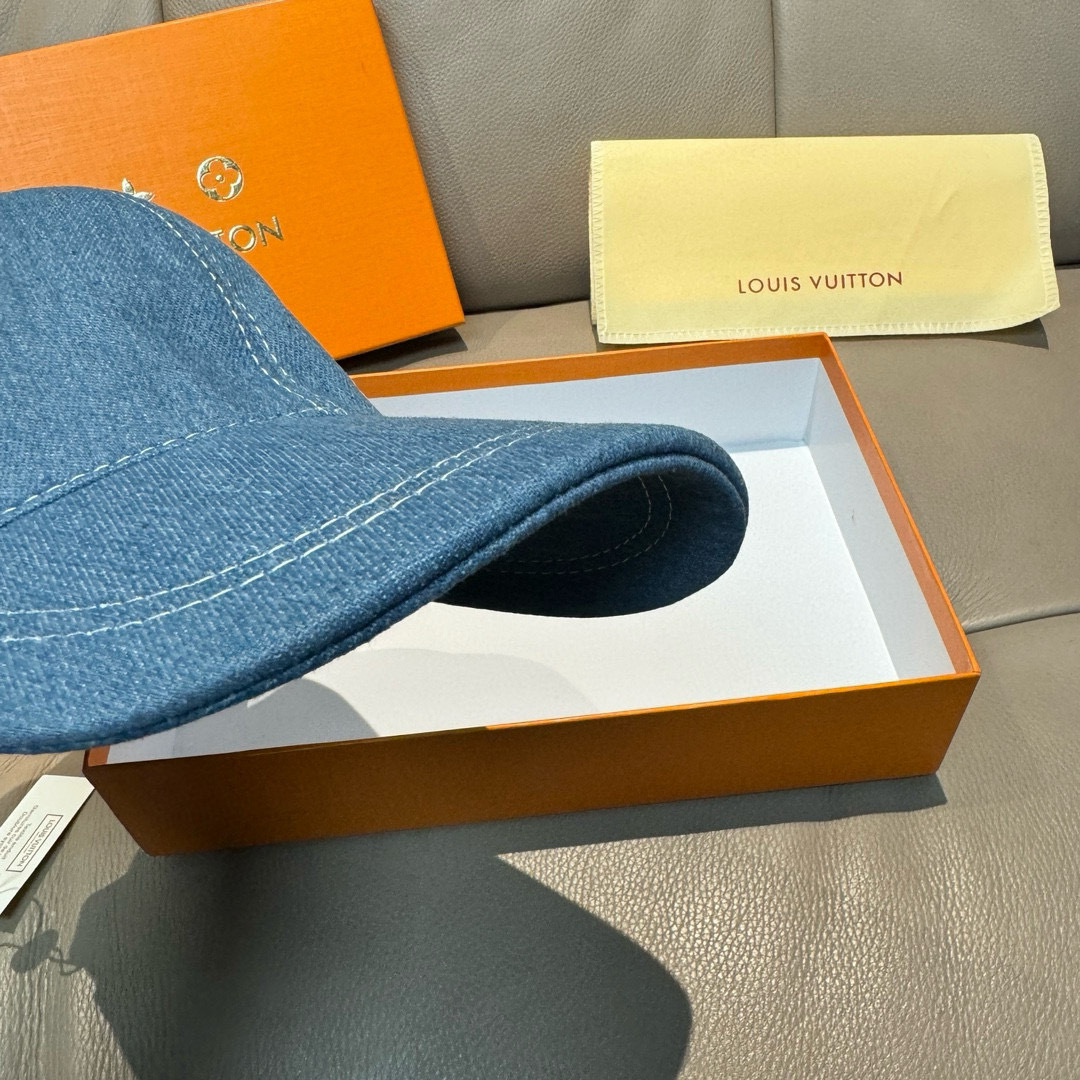 Louis Vuitton Denim Baseball Cap with Embroidered Logo, Adjustable Fit 7 cmp i1747831363041 7796 0 5