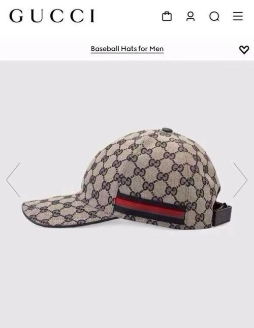 Casquette de baseball Gucci classique avec motif GG et bande Web iconique 1 Casquette de baseball Gucci classique avec motif GG et bande Web iconique