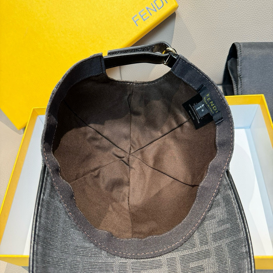 Fendi Baseball Cap with FF Jacquard - Classic Style, Adjustable Fit 8 cmp i1748258205714 3648 0 6