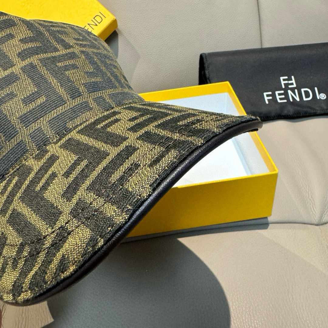 Fendi Baseball Cap with FF Jacquard and Leather Trim - Adjustable Fit 7 cmp i1748258217571 2796 0 5