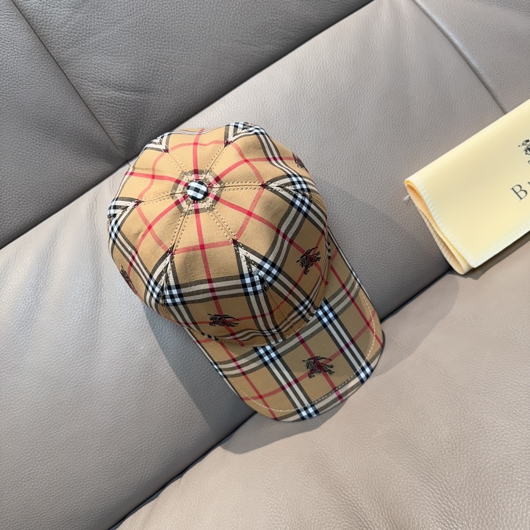 [Burberry Hats]Packing cloth bag Burberry original original baseball cap plaid