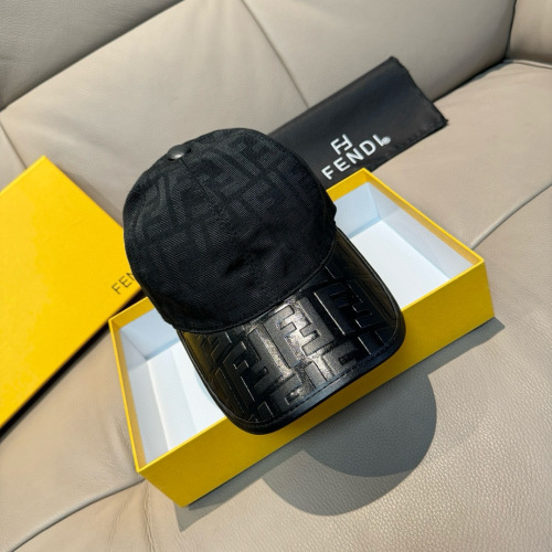 Fendi Baseball Cap - Double F Logo, Leather Trim, Adjustable Fit 1 Fendi Baseball Cap - Double F Logo, Leather Trim, Adjustable Fit