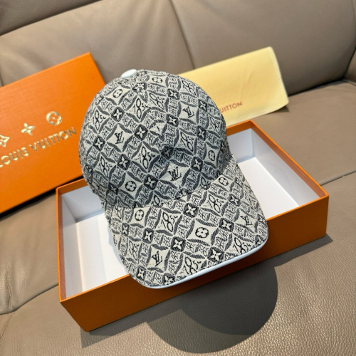 Louis Vuitton Casquette de baseball jacquard, toile et cuir, ajustable 1 Louis Vuitton Casquette de baseball jacquard, toile et cuir, ajustable