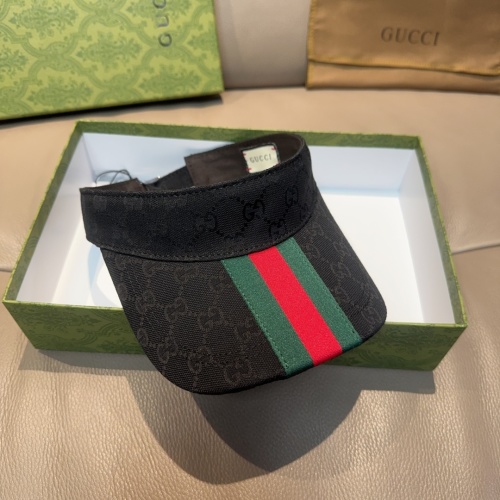 Gucci Wide-Brimmed Web Visor, Adjustable Fit, Lightweight Canvas 1 Gucci Wide-Brimmed Web Visor, Adjustable Fit, Lightweight Canvas