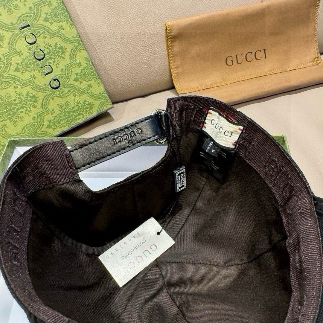 
配盒子布袋，Gucci(古奇)原单棒球帽， 小蜜蜂刺绣，11开模订制，重工刺绣，细节可媲美专柜，原版帆